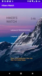 Hiker's Watch screenshot 2