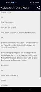 Letter & Application Writing screenshot 5