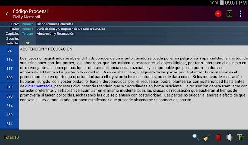 Código Procesal Civil y Mercan screenshot 11