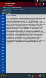 Código Procesal Civil y Mercan screenshot 2