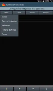 Ley Reguladora Ejercicio Conta screenshot 1