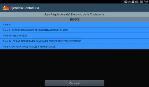 Ley Reguladora Ejercicio Conta screenshot 10
