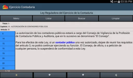 Ley Reguladora Ejercicio Conta screenshot 13