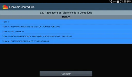 Ley Reguladora Ejercicio Conta screenshot 16