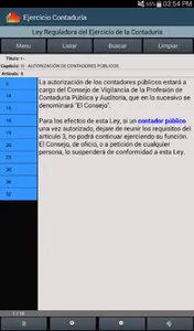 Ley Reguladora Ejercicio Conta screenshot 5