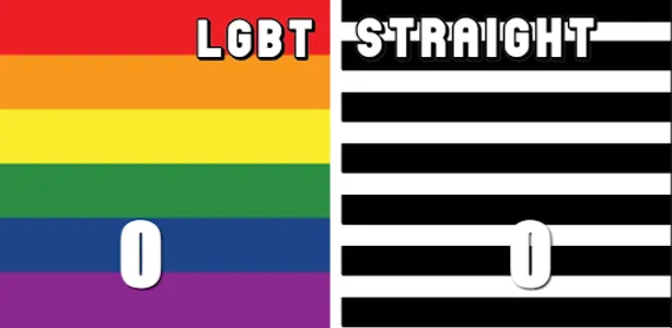 LGBT VS STRAIGHT (NO ICONS) screenshot 0