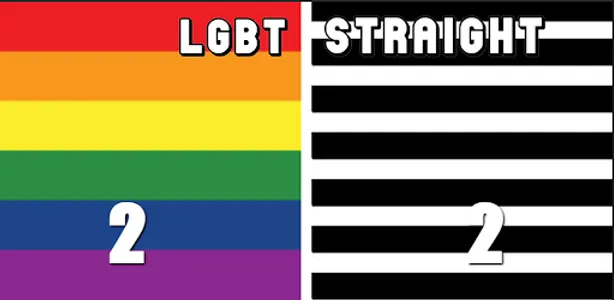 LGBT VS STRAIGHT (NO ICONS) screenshot 1