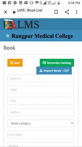 Library Management System Rang screenshot 4
