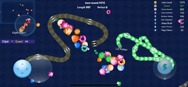 Snake Slither: Rivals io Game screenshot 1