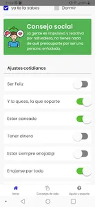 Ajustes de la vida screenshot 1