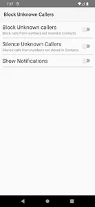 Block Unknown Callers screenshot 0