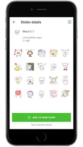 Animated Mozzi WAStickerApps screenshot 0