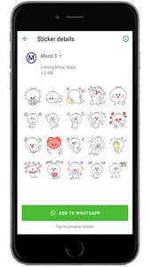 Animated Mozzi WAStickerApps screenshot 2