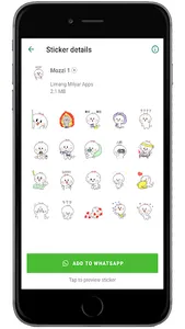Animated Mozzi WAStickerApps screenshot 4