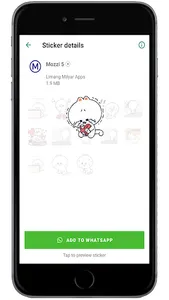 Animated Mozzi WAStickerApps screenshot 5