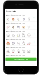 Animated Mozzi WAStickerApps screenshot 7