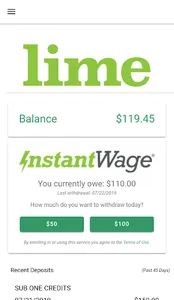 Lime Card Mobile screenshot 2