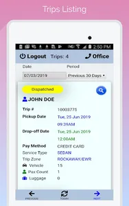 LimoWiz Driver App (LWD) screenshot 1