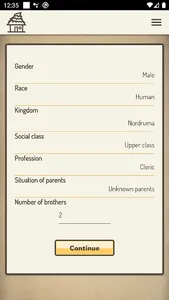 RPG Role character generator screenshot 2