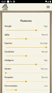 RPG Role character generator screenshot 3