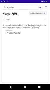 Parvis: An English WordNet Pad screenshot 2