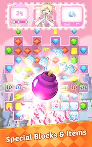 Jewels Princess Puzzle(Match3) screenshot 11