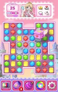 Jewels Princess Puzzle(Match3) screenshot 14