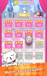 Jewels Princess Puzzle(Match3) screenshot 3