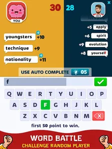 Word Battle - Word Wars Game screenshot 4