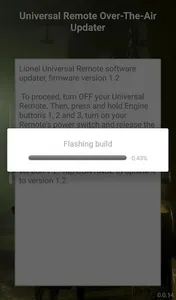 Lionel Universal Remote Update screenshot 1