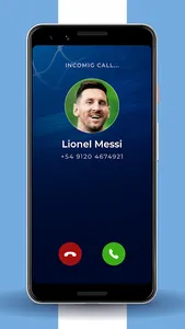 Messi is Calling - Video Call screenshot 1