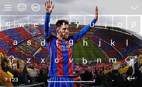 Lionel Messi Keyboard theme screenshot 4