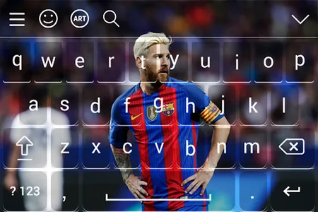 Lionel Messi Keyboard theme screenshot 5