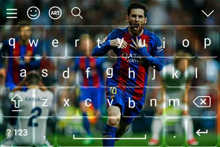 Lionel Messi Keyboard theme screenshot 7