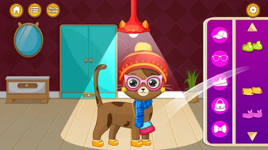 Virtual cat pet care life screenshot 1