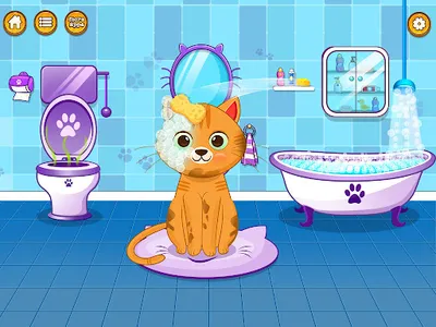 Virtual cat pet care life screenshot 13