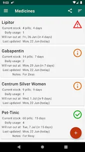 MedsStockTracker screenshot 2