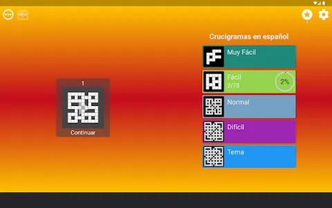 Crucigrama en español screenshot 14