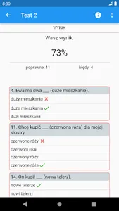 Polish Grammar Tests screenshot 3