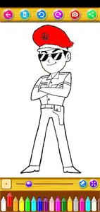 Little Singham coloring book screenshot 8