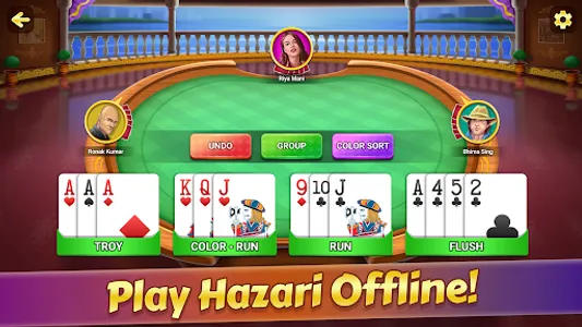 Hazari -1000 points card game screenshot 5