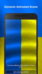 3d Ukraine Flag Live Wallpaper screenshot 1