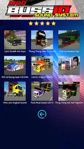 Bussid Pick Up Sound System screenshot 3