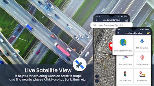 Satellite Views-Share Location screenshot 0