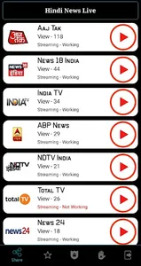 Live TV Hindi News screenshot 1