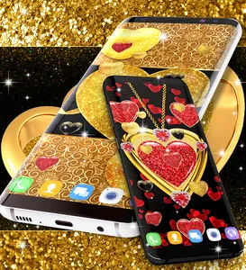 Gold glitter live wallpaper screenshot 11