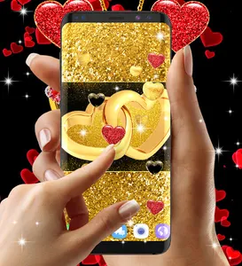 Gold glitter live wallpaper screenshot 16