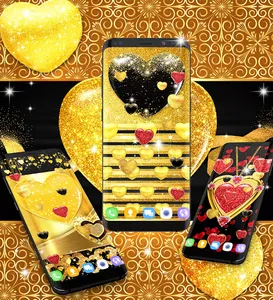 Gold glitter live wallpaper screenshot 17