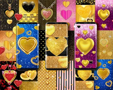 Gold glitter live wallpaper screenshot 7