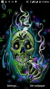 Skull Weed Live Wallpaper screenshot 3